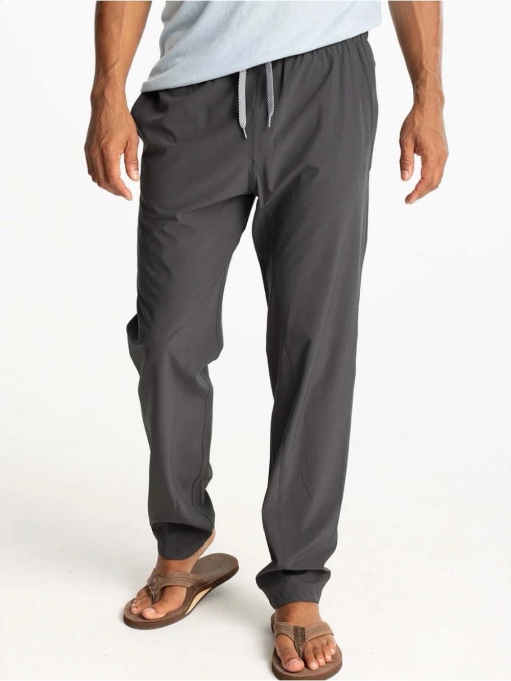 Men’s Free Fly Breeze Pants in Black Sand size XXL